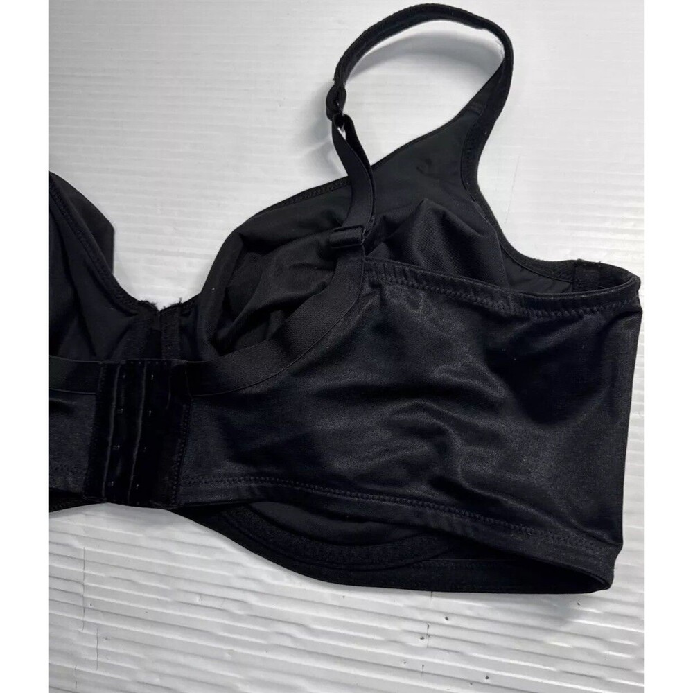 Cacique Sensual Women's Full Coverage Underwired Balconette Bra Black Sz 46DDD - Picture 7 of 12